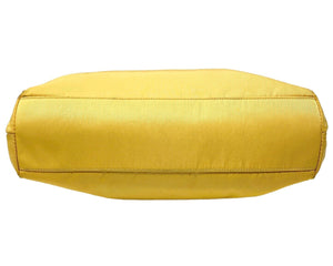 PRADA Vintage Logo Mini Shoulder Bag Pochette Yellow Gold Nylon Rank AB