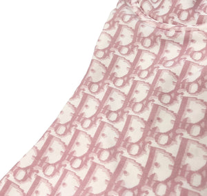 Christian Dior Vintage Trotter Monogram Swimsuit One-piece #F85/B Pink Rank B